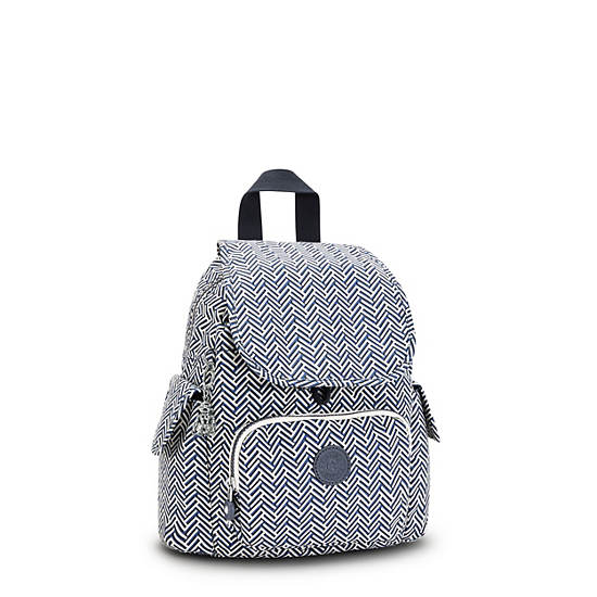 Kipling City Pack Mini Printed Rugzak Wit | BE 1494SG